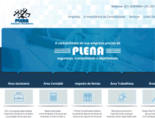 Tablet Screenshot of plenacontabilidade.net